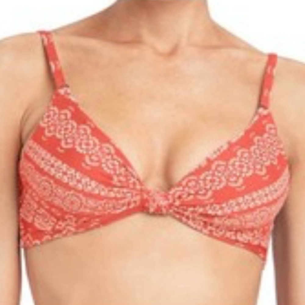 NWOT ROBIN PICCONE Isla Underwire Bikini Top in Terracotta - Picture 3 of 10